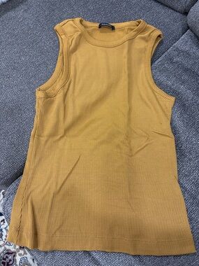 GOLDSIGN Sleeveless Tank Top in Mustard